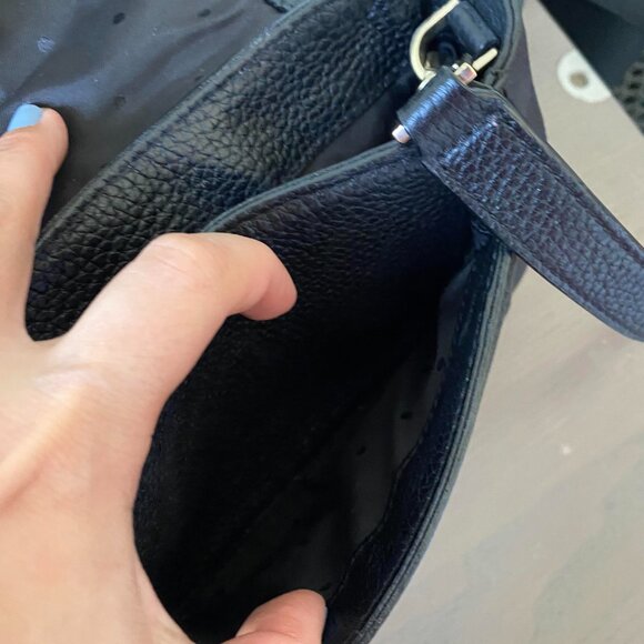 KATE SPADE Alexya Mini Black Pebbled Leather Crossbody Bag - Picture 10 of 14